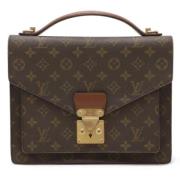 Louis Vuitton Vintage Pre-owned Tyg louis-vuitton-vskor Brown, Dam