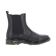 Cult Dam Läder Ankelboots Black, Dam