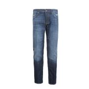 Dondup Blå Slim Fit Jeans med knappstängning Blue, Herr