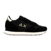 Sun68 Svarta Sneakers Ally Guld Silver Black, Dam