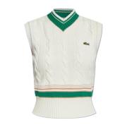 Lacoste Ullväst Beige, Dam