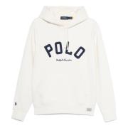 Polo Ralph Lauren Vit Tröja med Logotypapplikation White, Herr