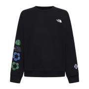 The North Face Sweatshirt med Grafiskt Tryck och Crew Neck Black, Herr