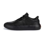 Boggi Milano Sneakers i tumbled läder med logotyp Black, Herr