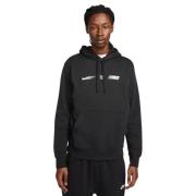 Nike Casual hoodie med logga dragkedja Black, Herr