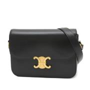 Celine Vintage Pre-owned Tyg axelremsvskor Black, Dam