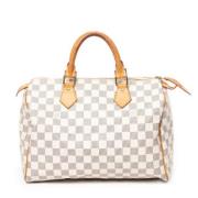 Louis Vuitton Vintage Pre-owned Belagd canvas handvskor White, Dam