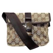 Gucci Vintage Pre-owned Canvas gucci-vskor Beige, Dam