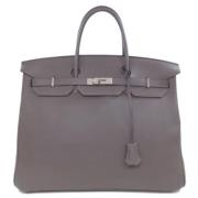 Hermès Vintage Pre-owned Laeder handvskor Gray, Dam