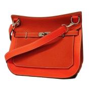 Hermès Vintage Pre-owned Laeder crossbodyvskor Red, Dam