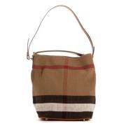 Burberry Vintage Pre-owned Canvas axelremsvskor Beige, Dam