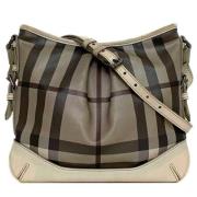 Burberry Vintage Pre-owned Laeder axelremsvskor Gray, Dam