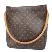 Louis Vuitton Vintage Pre-owned Tyg louis-vuitton-vskor Brown, Dam