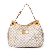 Louis Vuitton Vintage Pre-owned Belagd canvas axelremsvskor White, Dam