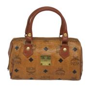 MCM Pre-owned Pre-owned Canvas handvskor Brown, Dam