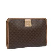 Celine Vintage Pre-owned Laeder kuvertvskor Brown, Dam