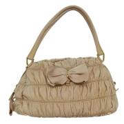 Prada Vintage Pre-owned Tyg prada-vskor Beige, Dam