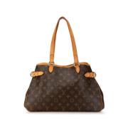 Louis Vuitton Vintage Pre-owned Canvas axelremsvskor Brown, Dam