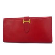 Hermès Vintage Pre-owned Laeder plnbcker Red, Dam