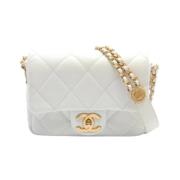 Chanel Vintage Pre-owned Canvas chanel-vskor White, Dam