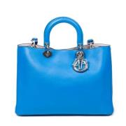 Dior Vintage Pre-owned Laeder axelremsvskor Blue, Dam