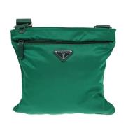 Prada Vintage Pre-owned Tyg prada-vskor Green, Dam