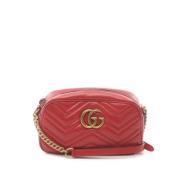 Gucci Vintage Pre-owned Laeder axelremsvskor Red, Dam