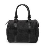 Fendi Vintage Pre-owned Canvas handvskor Black, Dam