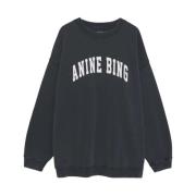 Anine Bing Vintage Tyler Sweatshirt i svart Black, Dam