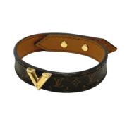 Louis Vuitton Vintage Pre-owned Tyg armband Brown, Dam