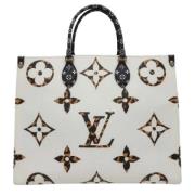 Louis Vuitton Vintage Pre-owned Tyg louis-vuitton-vskor White, Dam