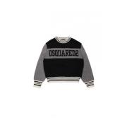 Dsquared2 Svart tröja med logobroderi Black, Dam