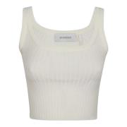 Max Mara Elegant Vit Papilla Topwear White, Dam