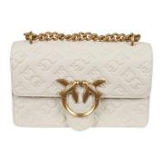 Pinko Love Birds Cross Body Väska Vit White, Dam