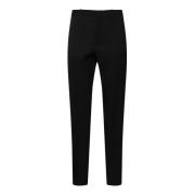 Jil Sander Svarta Slim-Fit Ullbyxor Black, Herr