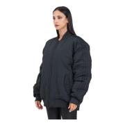 Adidas Originals Svart Oversized SST Bomberjacka Black, Dam