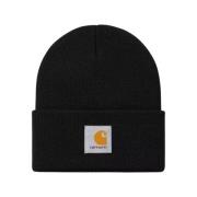 Carhartt Wip Svarta hattar för stadstil Black, Herr