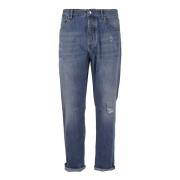 Brunello Cucinelli C1470 Jeans - Stilfull och Trendig Blue, Herr