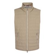 Brunello Cucinelli Nude & Neutrals Down Vest Aw24 Beige, Herr