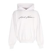 Karl Kani Vit Hoodie Autograph Heavy Sweatshirt White, Herr