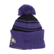 New Era NFL Baltimore Ravens Pom Pom Hat Blue, Herr