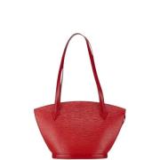 Louis Vuitton Vintage Pre-owned Laeder axelremsvskor Red, Dam