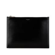 Yves Saint Laurent Vintage Pre-owned Laeder kuvertvskor Black, Dam