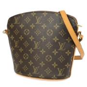 Louis Vuitton Vintage Pre-owned Canvas axelremsvskor Brown, Dam