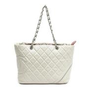 Chanel Vintage Pre-owned Laeder axelremsvskor White, Dam