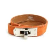 Hermès Vintage Pre-owned Laeder armband Orange, Dam