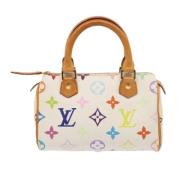 Louis Vuitton Vintage Pre-owned Canvas handvskor White, Dam