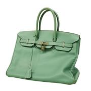 Hermès Vintage Pre-owned Laeder handvskor Green, Dam