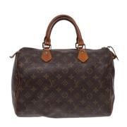 Louis Vuitton Vintage Pre-owned Canvas handvskor Brown, Dam