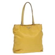 Prada Vintage Pre-owned Nylon prada-vskor Yellow, Dam